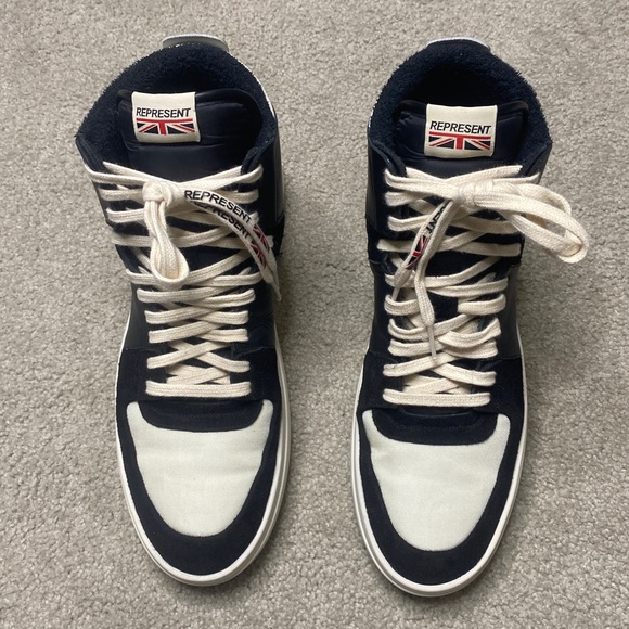 Represent Co / Alpha Mid Black - White / sz 12 / 45 - Picture 2 of 11